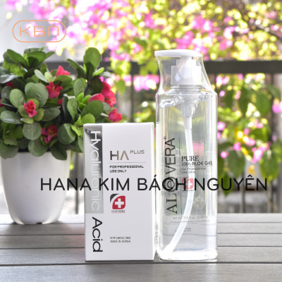 Combo Siêu Cấp Ẩm HA Plus 100ml Và Gel Lô Hội Aloevera Tặng 50g Mặt Nạ Dẻo (Hàng Chính Hãng)