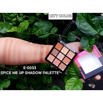Phấn mắt CITY COLOR Spice Me Up Shadow Palette 9 ô.