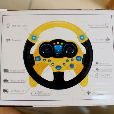 Đồ chơi Vô Lăng Tập Lái Cho Bé RongDali Toys, nhựa ABS, 2 màu cho bé trai và gái