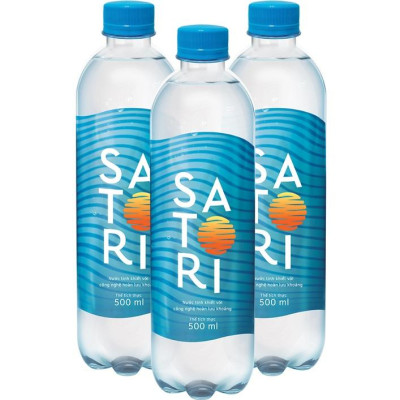 Thùng 24 Chai Nước Tinh Khiết Hoàn Lưu Khoáng SATORI (500ml/Chai)