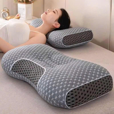 Gối ngủ 3D chống đau vai gáy 40-60 CM /Gối spa vải bông chống ngáy, giúp cải thiện giấc ngủ