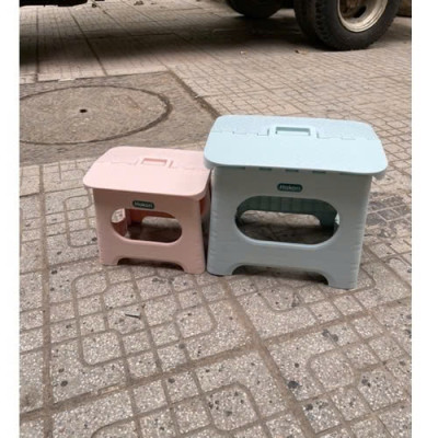 Ghế Gấp Gọn Hokori Nhựa Việt Nhật Mẫu Mới 2059, Ghế Xếp Lùn Tiết Kiệm Không Gian Size lớn (28*22*23.5cm) - HÀNG VIỆT NAM