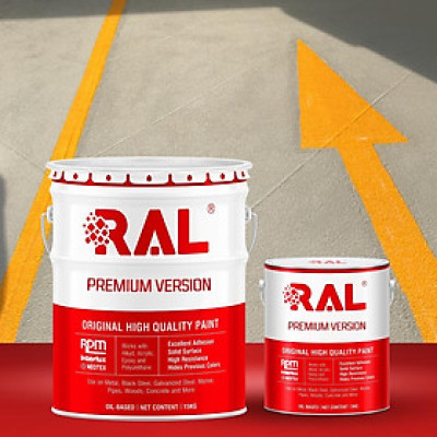Sơn kẻ vạch Epoxy chống trơn RAL ROAD LINE GUARD ANTI-SLIP - 5KG