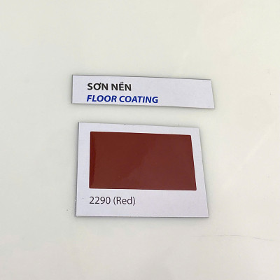 Sơn sàn bê tông epoxy KCC ET5660 Base C màu đỏ 2290 _ 4L/Bộ