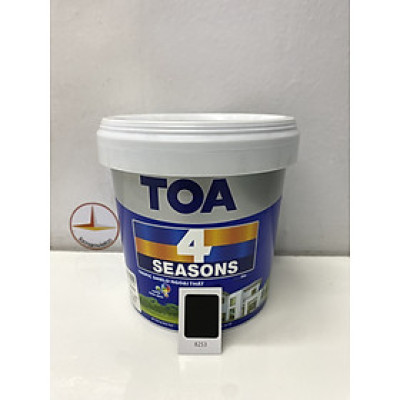 Sơn phào chỉ trong và ngoài nhà Toa 4 Seasons Tropic Shield màu đen D- 8253 _1L