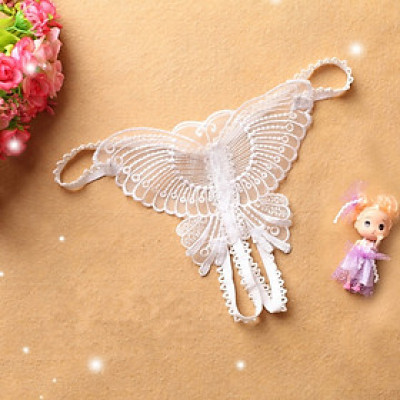 Quần lót dây bướm lọt khe sexy - Trắng