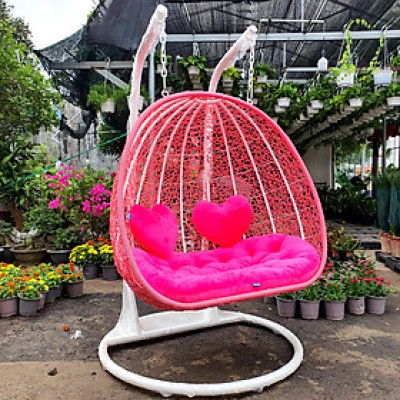 Xích đu đôi 2 cần treo ( màu Hồng)