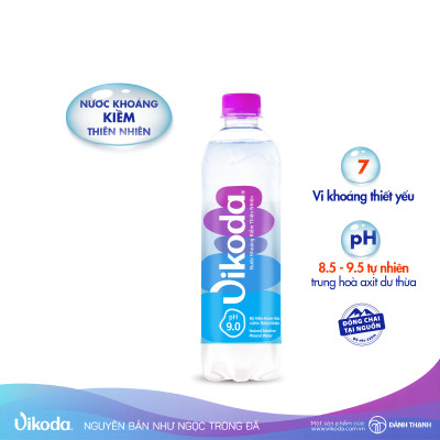 Thùng 24 chai Nước Khoáng Kiềm Thiên Nhiên Vikoda 500ml