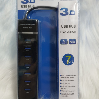 Hub chia 7 cổng USB, usb Hub tốc độ 3.0 - Hàng chính hãng