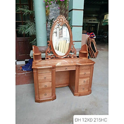 Bàn trang điểm gỗ xoan đào, kiểu vát