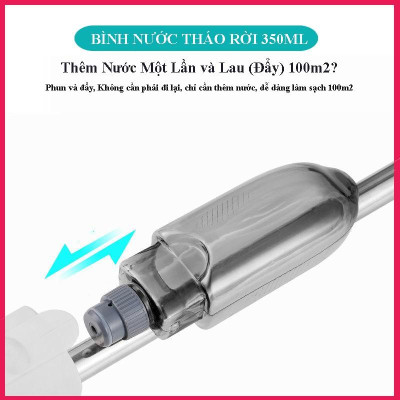 Cây lau nhà phun sương thông minh 2 trong 1, đầu xoay 360 độ tiện lợi 