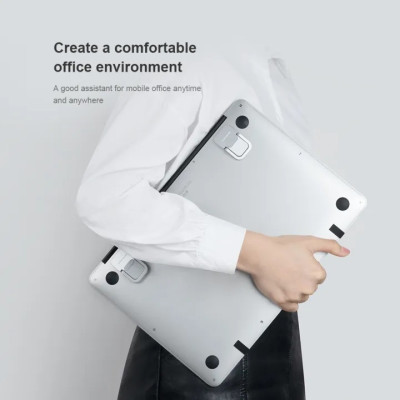 Giá đỡ laptop di động GL1x01 đế tản nhiệt cho Laptop, kê laptop Mac tiện lợi - Hàng chính hãng