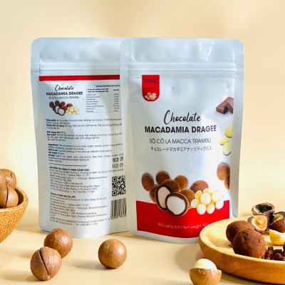 Socola Macca Tiramisu - Túi 50g - SHE Chocolate - Tốt cho sức khỏe - Quà tặng người thân, dịp lễ, thích hợp ăn vặt