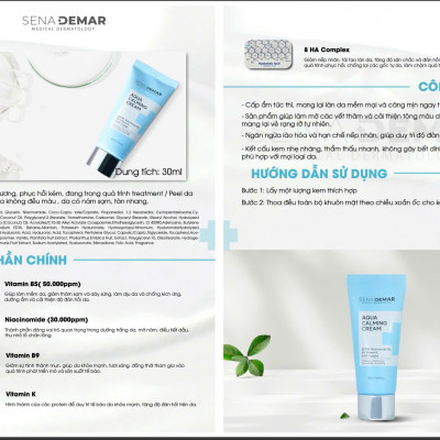 Kem dưỡng mặt ban đêm SenaDemar dưỡng ẩm phục hồi 30ml hạn 2027
