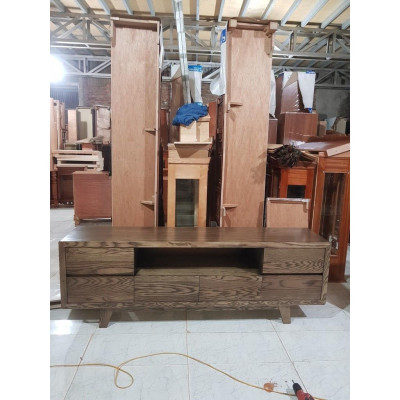 Kệ tivi gỗ Sồi Nga kiểu Hàn Quốctừ 1m8 đến 2m2