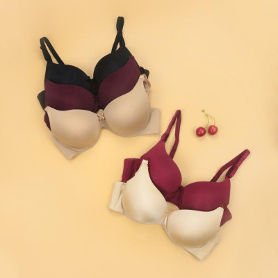 Áo Lót Nâng Ngực Nữ Trơn Không Gọng Đệm Dày LUPERI LU3AL830 Bản 2 Móc Cho Nàng Ngực Nhỏ, Vừa, To, Ngực Bầu, Ngực Sau Sinh