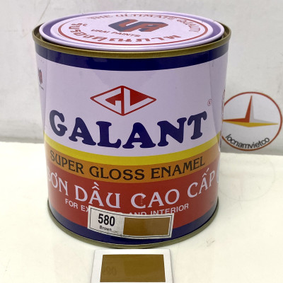 Sơn dầu Galant màu nâu New Brown 580 _0.8L