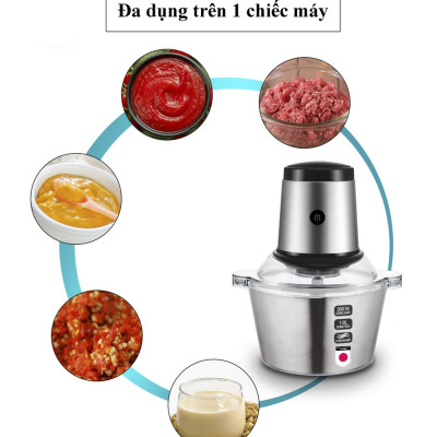 Máy xay thịt đa năng cối inox Mishio MK157 1.8L - Hàng chính hãng