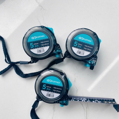 Combo 3 chiếc thước GOFUTHER mặt đen, Thước vỏ nhựa ABS chịu lực, Thước GF vỏ trong