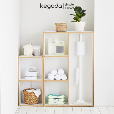 Tủ Sách 2 Ngăn Có Hậu, Thiết Kế Dạng Đợt Di Động Dễ Dàng Điều Chỉnh Thương Hiệu KEGODA KGD37