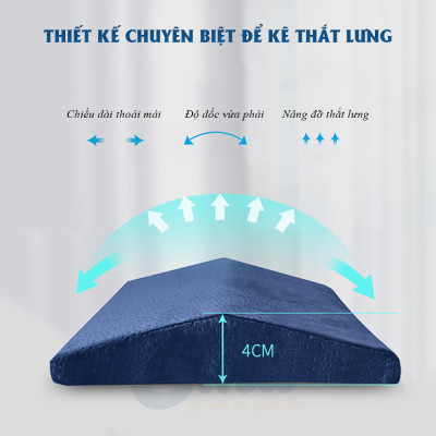 Đệm thắt lưng giảm thoát vị đĩa đệm Ema thế hệ 2 - Rộng hơn - Thoải mái xoay trở - Dành cho người thoát vị, thoái hóa cột sống, bà bầu, người cao tuổi