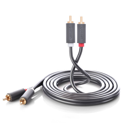 Cáp Audio 2 đầu RCA dài 1.5m UGREEN AV104 10517 - Hàng Chính Hãng
