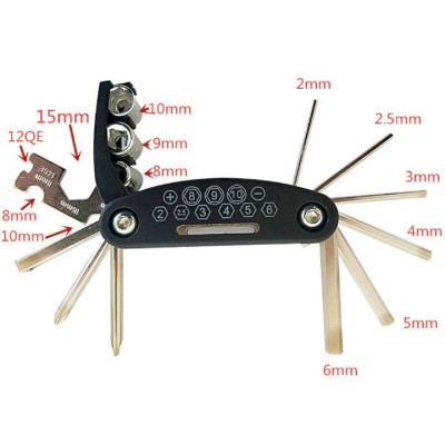 Bộ Dụng Cụ Sửa Chữa Xe Đạp Cầm Tay, Bộ Lục Giác Đa Năng