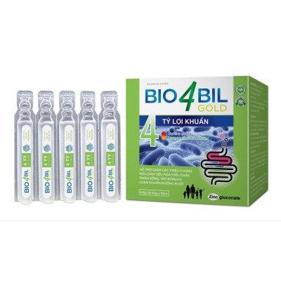 Men vi sinh Bio 4 Bil Gold - bổ sung 5 tỷ lợi khuẩn đường ruột, giúp giảm các triệu chứng rối loạn tiêu hóa