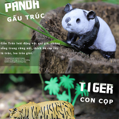 Đồ Chơi Mô Phỏng Các Con Thú Hoang Dã Dành Cho Trẻ Em