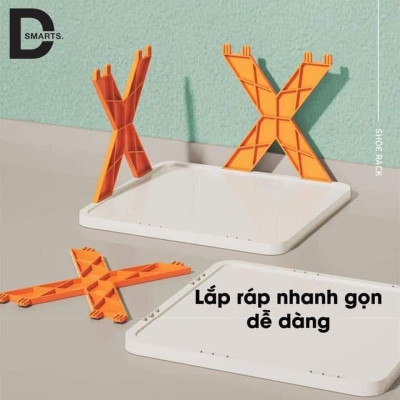 Kệ giày dép 5 tầng, kệ giày dép chữ X, kệ đa năng