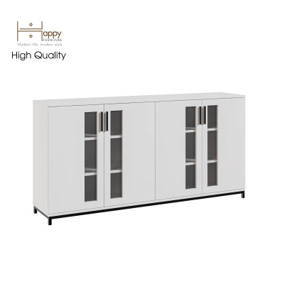 [Happy Home Furniture] LOUIS , Tủ lưu trữ 4 cửa mở - chân sắt , 168cm x 36cm x 84cm ( DxRxC), TCM_030