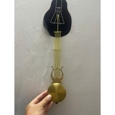 Cây lắc đồng hồ treo tường cao cấp 30cm – Cây lắc hợp kim mạ vàng bóng, dùng cho đồng hồ gỗ lũa, đồng hồ cổ