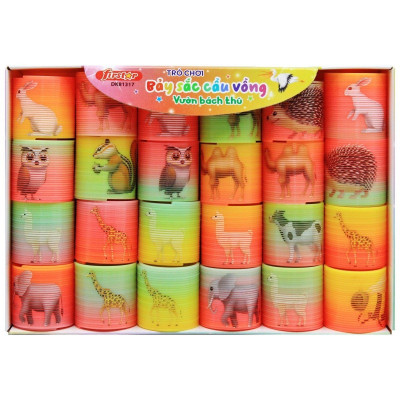 Đồ Chơi DUKA: 24 Lò Xo Bảy Sắc Cầu Vồng - Vườn Bách Thú - DK81317