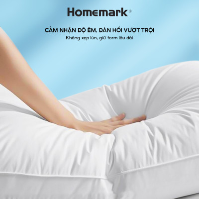 Ruột Gối Microfiber Lông Vũ Nhân Tạo Homemark - Siêu Mềm, Chống Xẹp, Thoáng Khí, Kháng Khuẩn