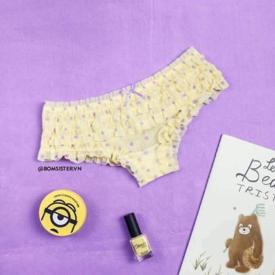 Combo 5 Quần Lót Nữ Ren Tầng Công Chúa Candy 303 – Set 5 Chiếc Thoáng Mát, Mềm Mại, Kiểu Dáng Dễ Thương