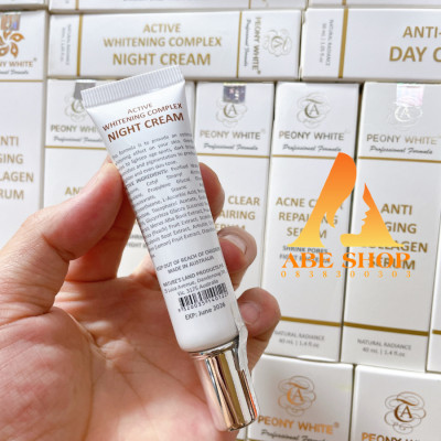 Kem PEONY WHITE NIGHT CREAM - Trắng Da - Làm Đều Màu - Giảm Tàn Nhang - Xóa Thâm Nám Ban Đêm 30ml