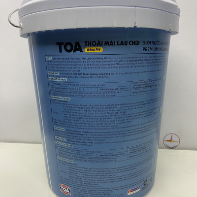 Sơn nước Toa thoải mái lau chùi nội thất màu xanh ngọc 7508 _18L