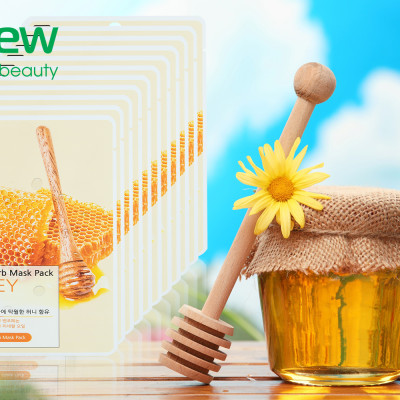 Bộ 10 mặt nạ Mật ong Benew Kháng khuẩn, chống lão hóa, se khít lỗ chân lông Hàn Quốc Benew Nature Herb Mask Pack Honey