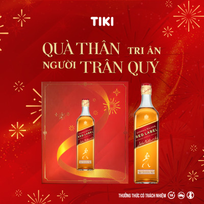Hộp quà combo 2 chai rượu Johnnie Walker Red Label Blended Scotch Whisky 40% 750ml