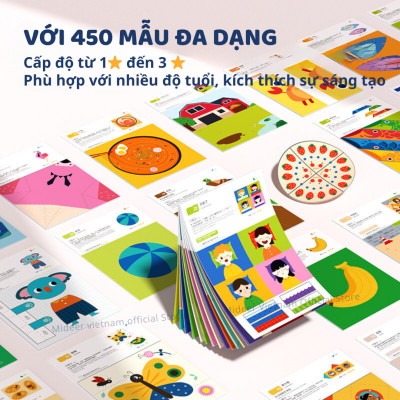 Giấy Gấp Origami Mideer Origami 3 cấp độ, Đồ Chơi Thủ Công giáo dục sáng tạo Cho Bé 2 3 4 5 Tuổi