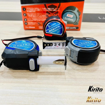 Thước cuộn Kirito 5m và 7.5m cao su đúc chất lượng tuyệt đối