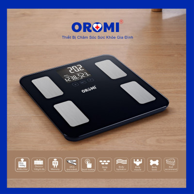Cân sức khỏe điện tử thông minh đo chỉ số cơ thể OROMI EF881
