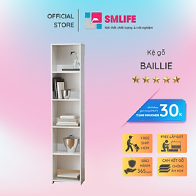 Kệ đỡ sách bằng gỗ MDF thiết kế sang trọng SMLIFE Baillie