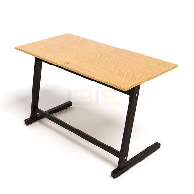 Bộ Bàn Oak-Z Trắng Và Ghế Đen IBIE IB517