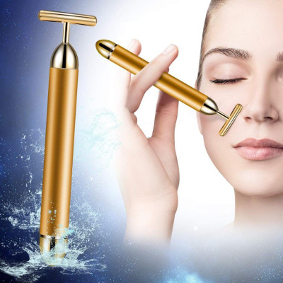 Máy Massage Mặt Hợp Kim Gold 24k cầm tay đa vị trí toàn thân- (Hàng Có Sẵn) Cây lăn mặt nâng cơ (Hàng Chính Hãng)