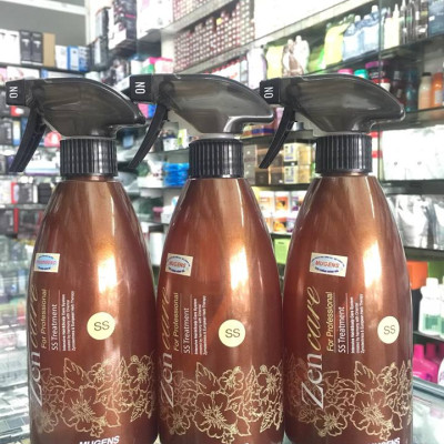 Hấp nguội thảo dược phục hồi chuyên sâu Mugens Zen Care Treatment Hàn Quốc 500ml + Móc khóa