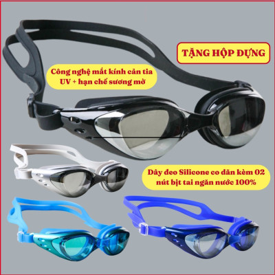 Kính Bơi Tráng Gương Cao Cấp Dành Cho Nam & Nữ – Có Bịt Tai, Chống Tia UV & Chống Sương Mù | Chính Hãng D Danido