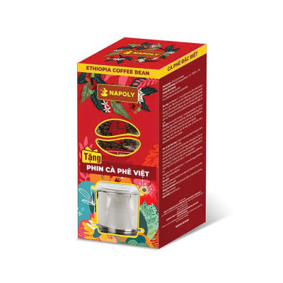 Cà Phê Arabica ETHIOPIA Rang Nguyên Hạt - Chua Thanh, Hương Thảo Mộc - Dùng Pha Máy Hoặc Phin Cao Cấp 250g/túi