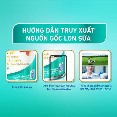 Bộ 3 lon Sữa bột NAN OPTIPRO PLUS 4 Nestle Bé 2-6 tuổi 800g/lon Giúp tiêu hóa tốt