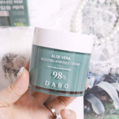 KEM DƯỠNG LÔ HỘI DƯỠNG ẨM CHUYÊN SÂU SIÊU DƯỠNG CHẤT CÂN BẰNG TỰ NHIÊN PH 5.5- DABO ALOE VERA BOOSTING AMPOULE CREAM